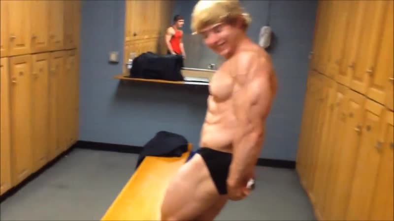 Teen bodybuilder dylan flexing thick striated muscles guest posing by jamie tyler