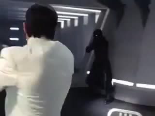 Equilibrium in the testing room scene, preston does not shoot the tester because he showed fear, a prohibited emotion preston