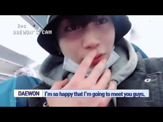 190305 aja aja tayo! special clip unb daewon’s self cam flight to philippines