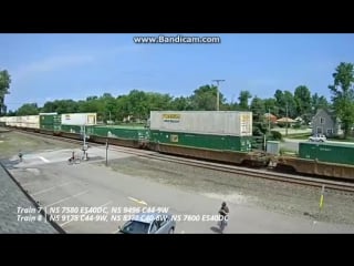 Railfanning chesterton,in railcam from mid june to late july part 13 features amtrak triple header