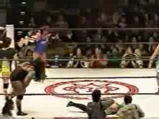 6 nagayo, bomber hikari, sonoko kato vs eagle sawai, jenne yukari michiko nagashima