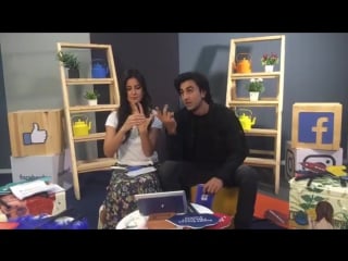 Ranbir kapoor and katrina kaif facebook live