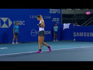 @vika7 roars to a 4 0 lead in the second set with the return winner! amt2019