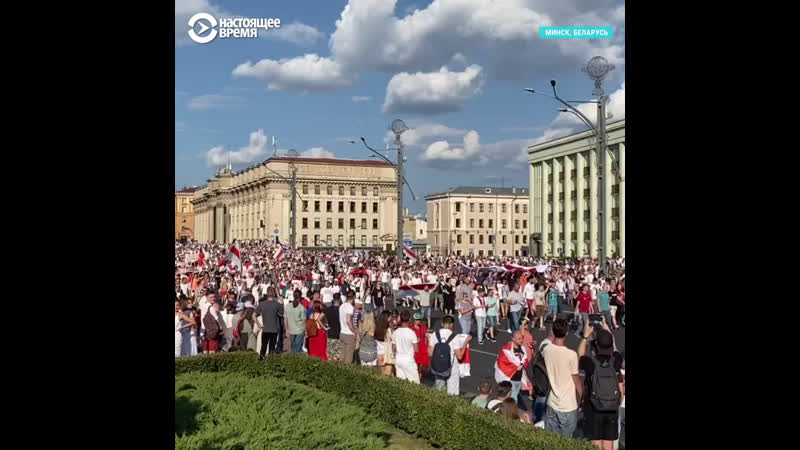 В минске прошел самый крупный протест в истории беларуси