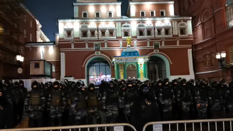 Оборона иверских ворот на красную площадь