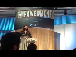 Very cool that @selenagomez is here at our empowerment event she says how inspired she is