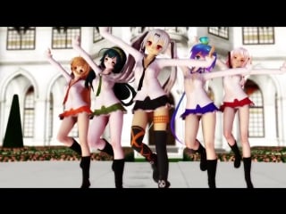 [mmd] uniforms squadron at a low angle to bo peep bo peep