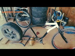 Um novo projeto de uma nova bicicleta chopper