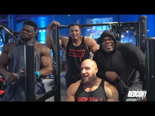 Blessing awodibu & kai greene train arms & calves