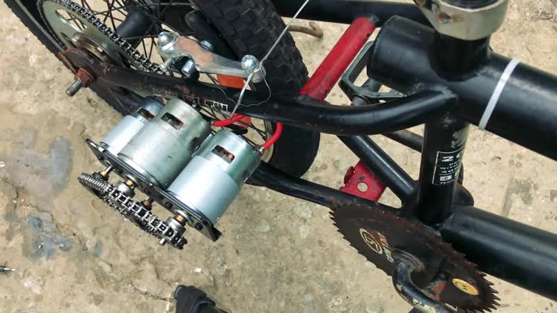 Chế xe đạp điện sử dụng 4 motor 775 tốc độ 70km h diy make electric bike using