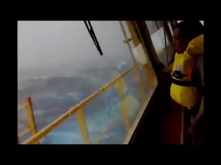 •storm• ocean ship the view from the captains deck on a large cargo ship in bad weathe ( 421 x 750 ) mp4