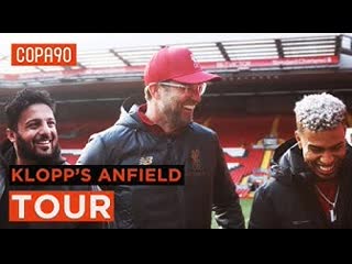 Jürgen klopp's tour of anfield behind the scenes at liverpool