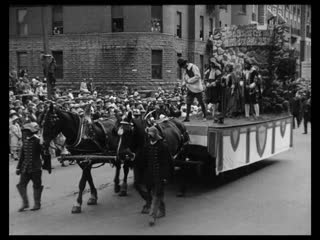 Праздник святого жана батиста (1925) парад в монреале, канада st jean baptiste celebration (1925) parade in montreal, canada