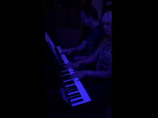 Libby and i playing piano at the swing asheville dance on “baby, won’t you please come home?” (1919) by warfield & williams