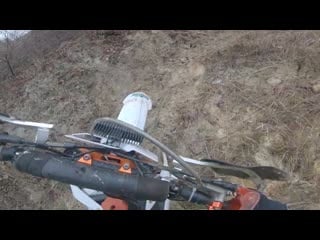 [хулиган] экстремальный маршрут по краю обрыва! я был уверен, что мотор не выдержит