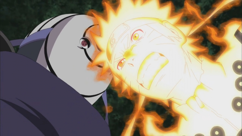 Наруто, би, какаши и гай против обито и воскрешённых джинчурики