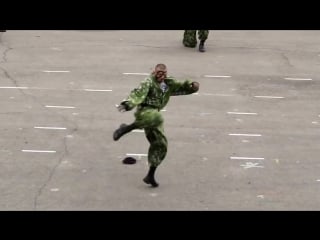 Показательные выступления морпехов