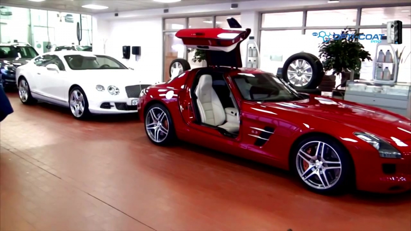 Mercedes benz sls 63 amg и bentley continental | 4 слоя | керамическое\защитное покрытие opti coat pro +