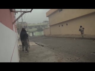 Close call for this isis militant today in mosul iraq