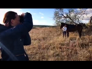 Бекстейдж с фотосессии «в моих лугах»