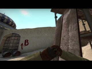 Flash smoke molotov grenades for rush retake b on de dust2