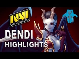 Dendi queen of pain | navi vs vega dreamleague dota 2