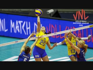 Ana beatriz correa best volleyball actions womens vnl 2018