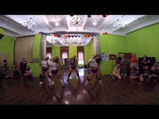 Big moscow twerk fest/ twerk workshop by nastya opasnaya with piters girls