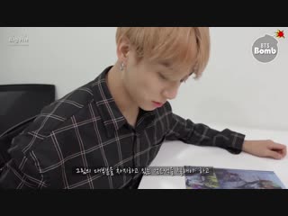 [bangtan bomb] concentrating on drawing jk bts (방탄소년단)