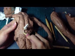 How to sculpt hyperrealistic bruce lee part 15 improving the torso