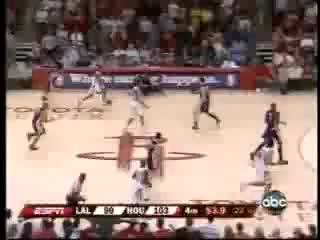 Rafer alston goes a "little skip to my lou" on sasha vujacic