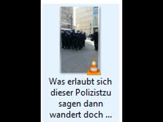 Was erlaubt sich dieser polizistzu sagen dann wandert doch aus