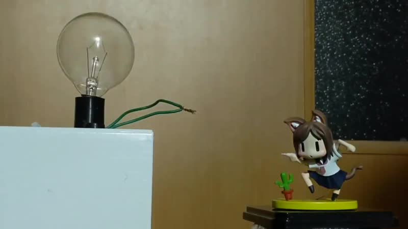 Аниме тян бьет током