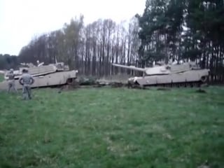 Pulling an m1a1 abrams out of the mud at the jmtc