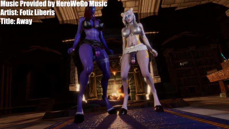(sound)draenei futanari on futa threesome [virt a mate (vam);weeb;porn;dickgirl;reverse blowjob;r34;sex;порно;футанари;секс]