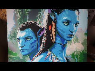 Drawing avatar neytiri and jake sully + avatar music