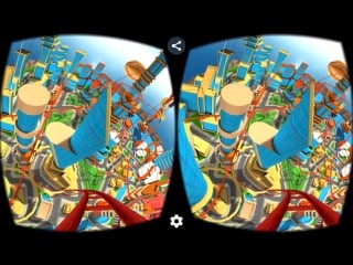 Virtual reality crazy roller coaster 3d vr sbs |