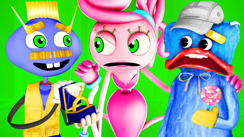 Мамочка длинные ноги и хаги полная история (poppy playtime ной 3d анимация mommy long legs мульт)