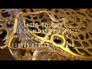 Time to buy! gold chains and bracelets! onlyway gold only way shop