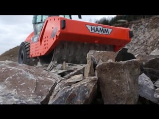 Bomag vs hamm stone crusher compilation
