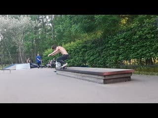 Ramses skate new tricks fakie ollie on a manny pad & fakie bs bigspin; bs 50 50 tre flip out etc