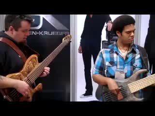 Damian erskine & robert bubby lewis jamming at gk namm 2010