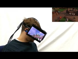 Facedisplay enabling multi user interaction for mobile virtual reality