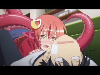 [18+][miraidub] повседневная жизнь с девушкой монстром / monster musume no iru nichijou 1 серия (mvo)