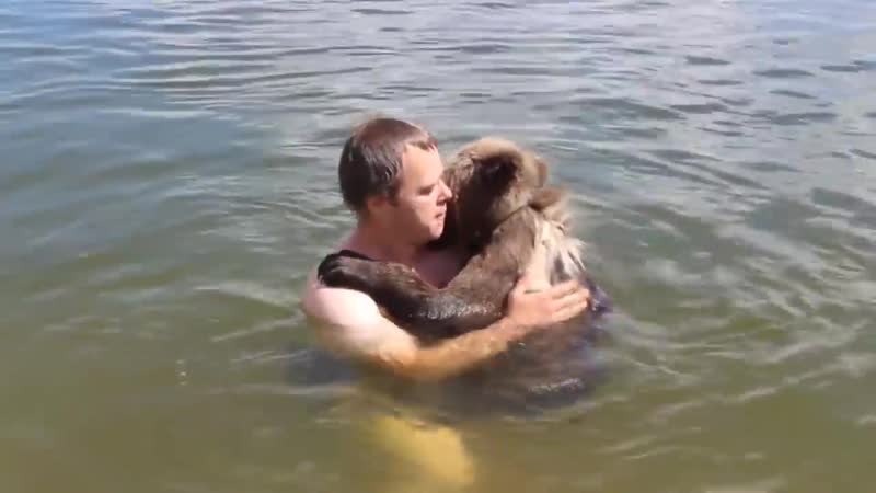 Андрей и мансур история искренней дружбы человека и медведя🧡