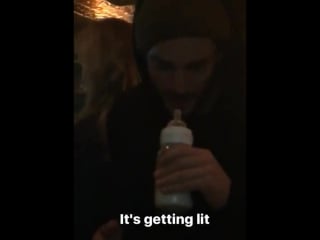 Michael trevino and candice accola at a super bowl watch party in atlanta, georgia on february 5, 2017