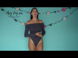 Ary try on dear lover sexy bodysuit