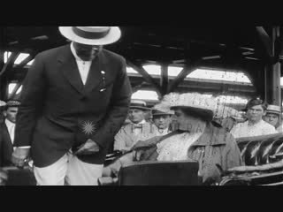 President woodrow wilson and his wife come out of his summer office at asbury stock footage