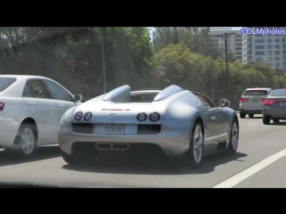 Arnold schwarzeneggers bugatti veyron vitesse on the road in beverly hills!