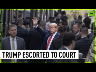 ⚡️trump escorted to court house from his manhattan trump tower